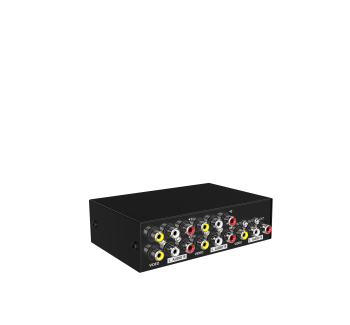 4进1出 AV 音视频切换器