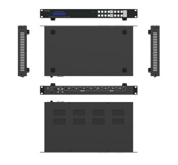 4 进 4 出  HDMI 2.0无缝拼接矩阵