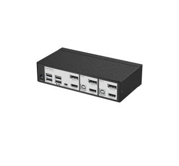 2口双屏 DP HDMI混合接口KVM切换器