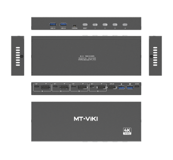 4进1出 DP KVM切换器智能型