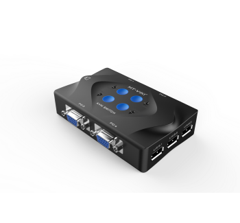 4进1出 智能型VGA KVM切换器