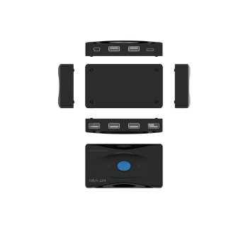 二进四出 USB2.0 打印共享器