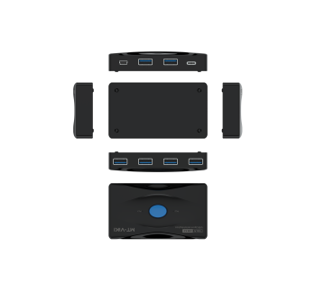 二进四出 USB3.0 打印共享器