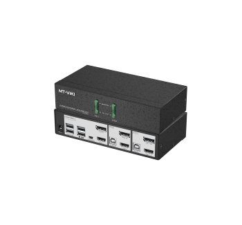 2口双屏 DP HDMI混合接口KVM切换器