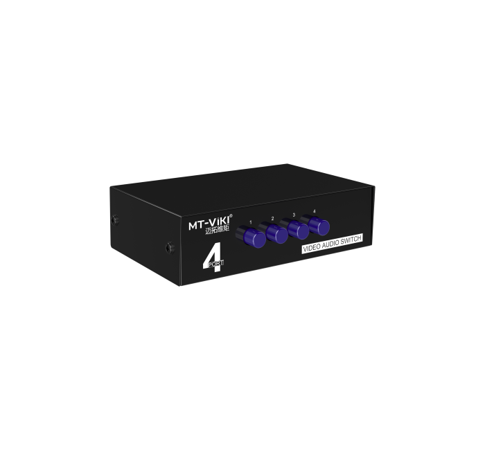 4进1出 AV 音视频切换器