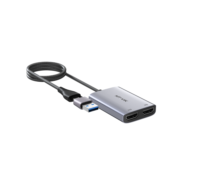 USB 转 双路HDMI