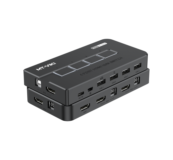 4进1出 HDMI KVM切换器自动型