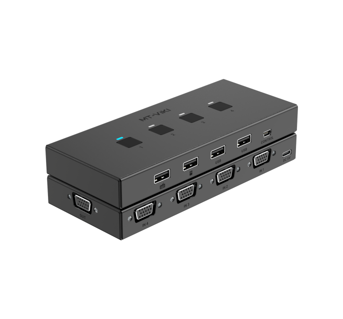 4进1出 智能型VGA KVM切换器